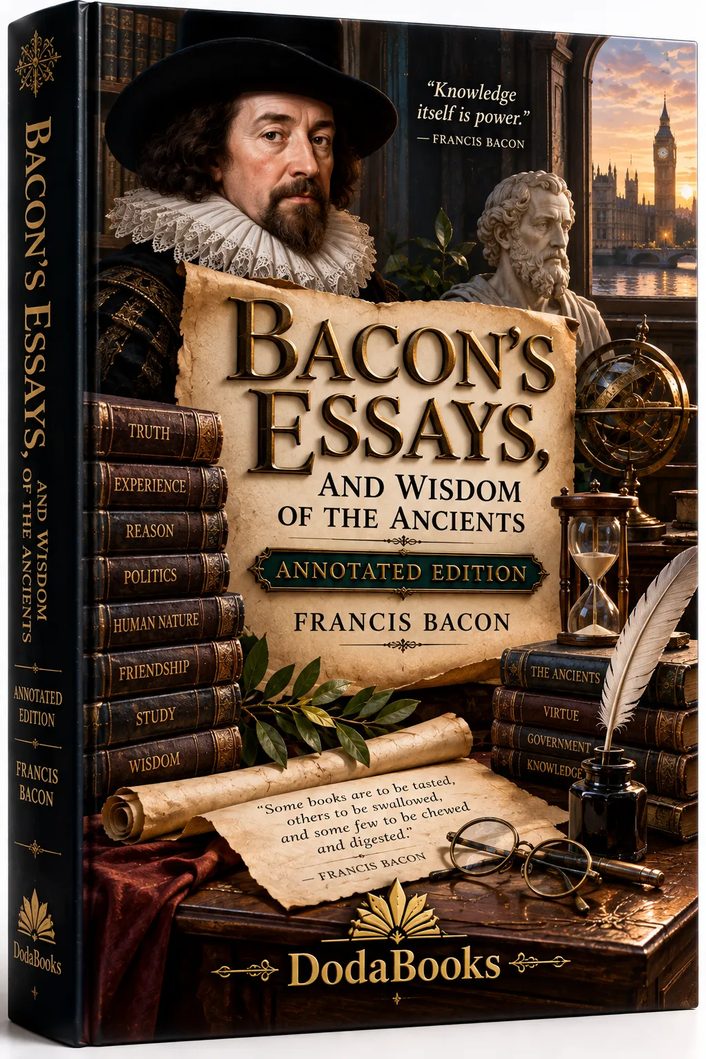 Bacon's Essays & Wisdom of the Ancients annotated edition cover