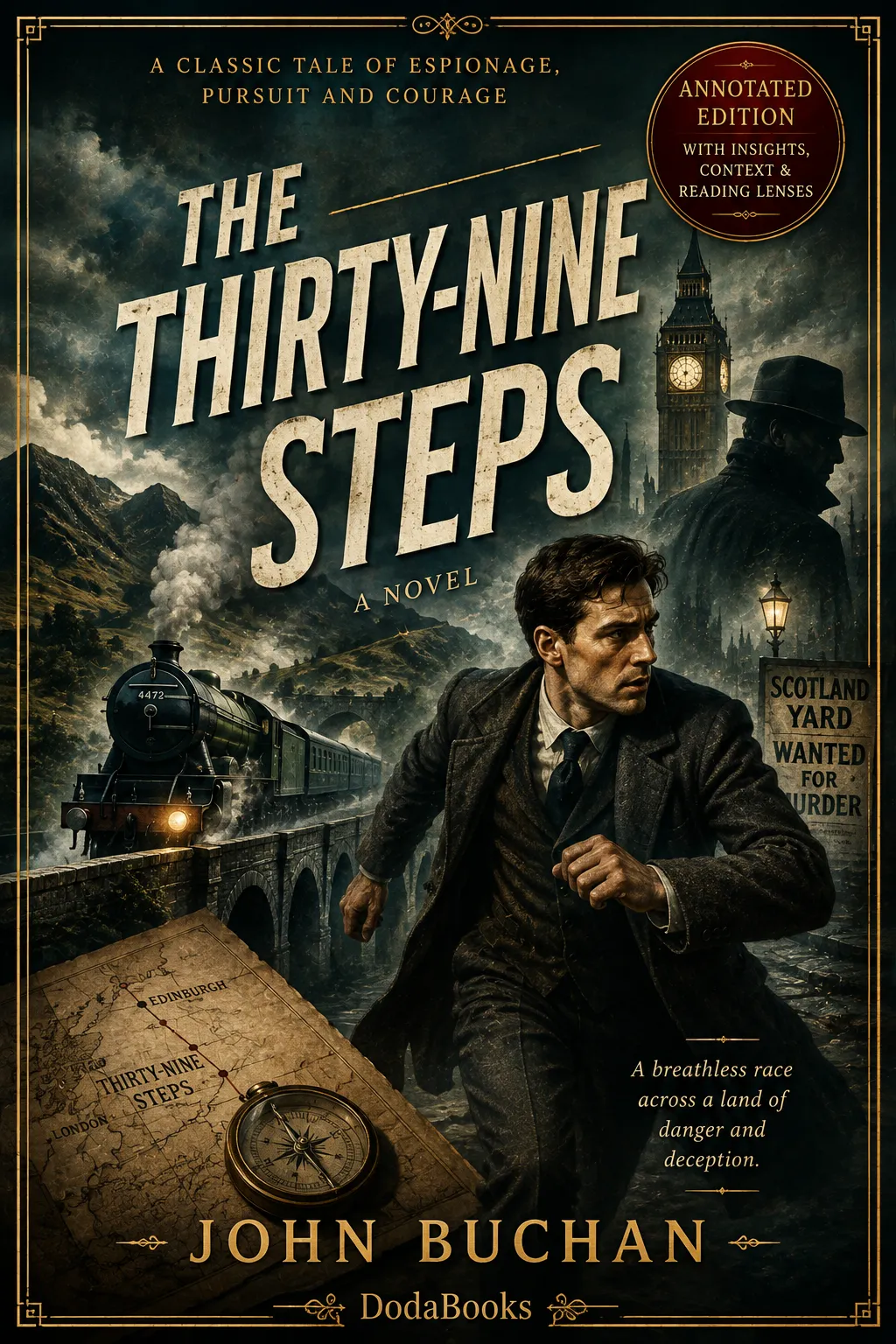 The Thirty-Nine Steps annotated edition cover
